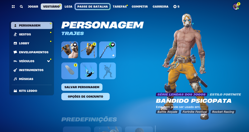 PSYCHO BUNDLE, MINTY, SALVE O MUNDO E 245 SKINS